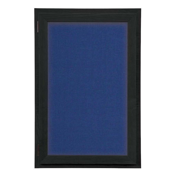 United Visual Products Outdoor Enclosed Combo Board, 42"x32", Satin Frame/White Porc & Forbo UVCB4232OD-WHTPORC-FORBO - main